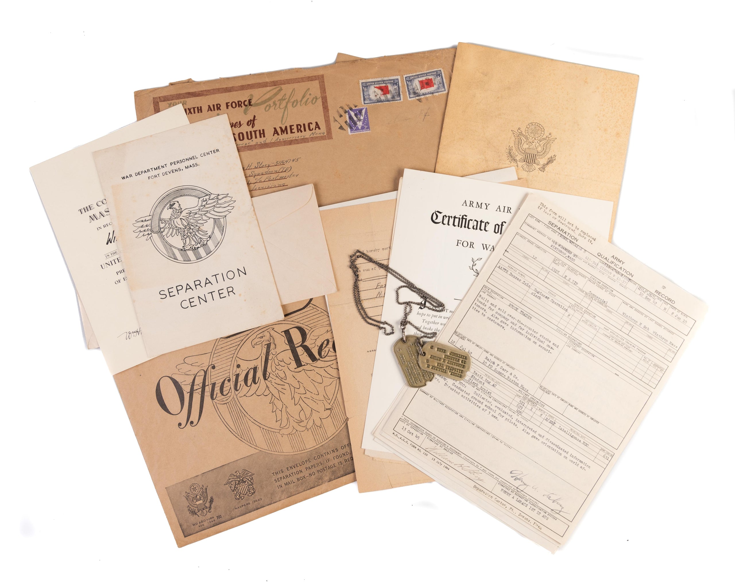 Photograph album and archive of material relating to military service in Panama.
