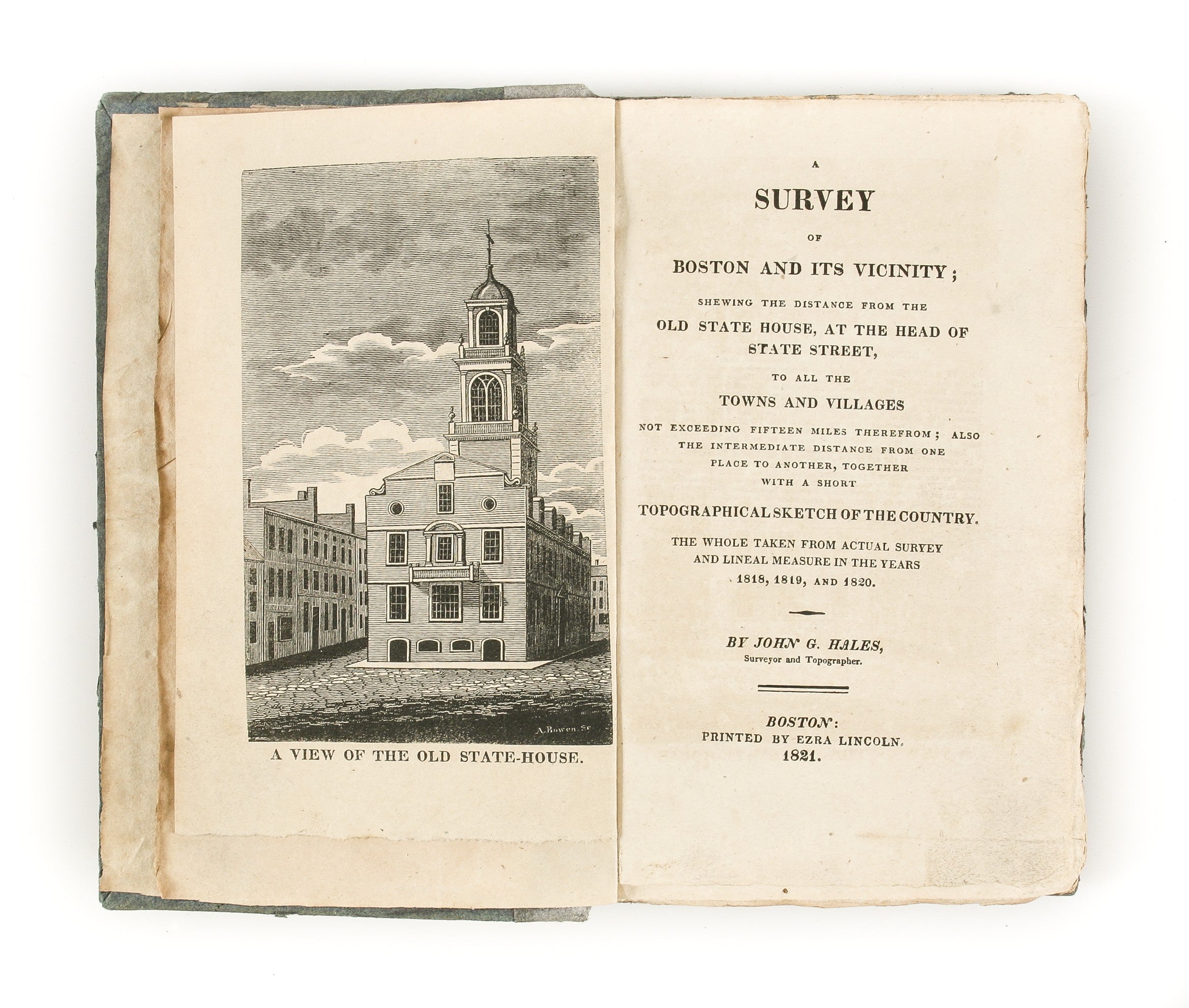 A Survey of Boston and its Vicinity; ... with a short topographical sketch of the country. The whole taken from actual survey and lineal measure in the years 1818, 1819, and 1820. ...