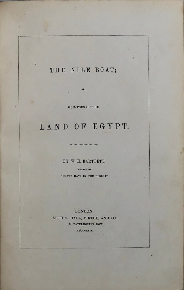 The Nile Boat; or, Glimpses of the Land of Egypt.