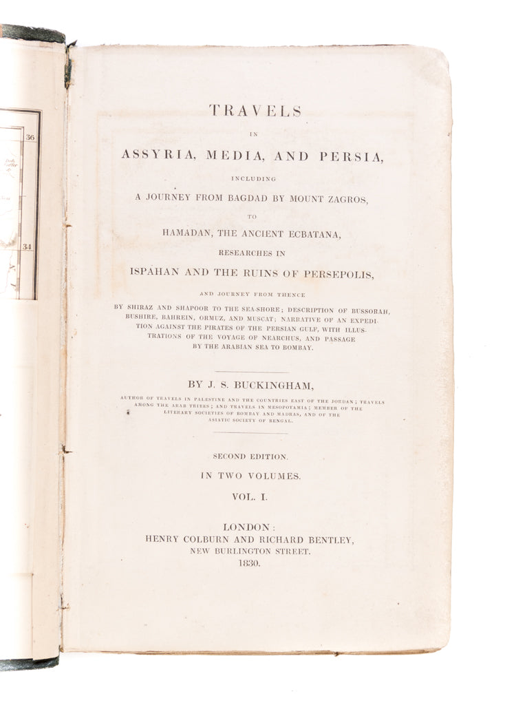 Travels in Assyria, Media, and Persia, including a Journey from Bagdad by Mount Zagros, to Hamadan, the ancient Ecbatana, researches in Ispahan and the ruins of Persepolis, and journey from thence by Shiraz and Shapoor to the sea-shore; description of Bus