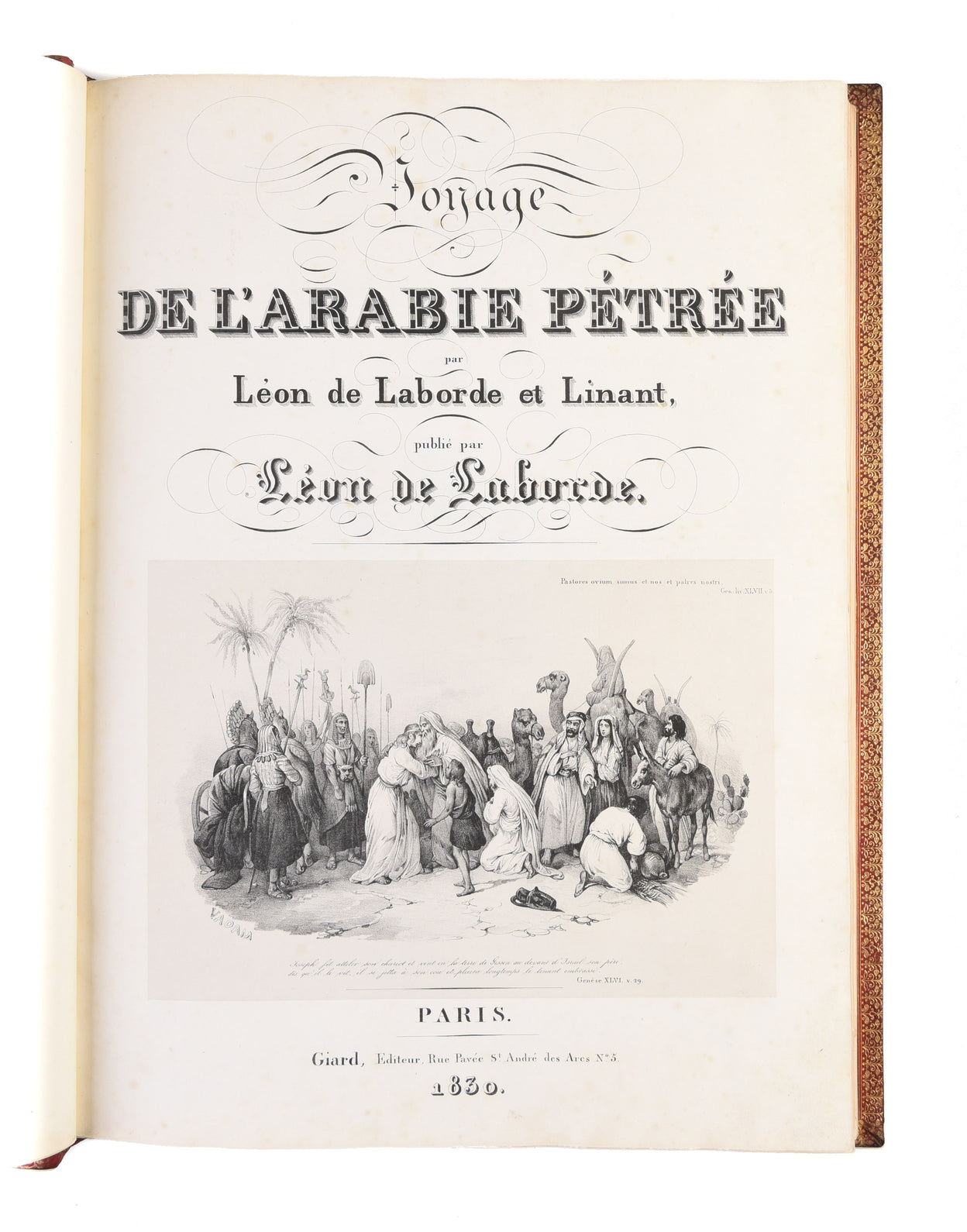 Voyage de l'Arabie Pétrée par Léon de Laborde et Linant.