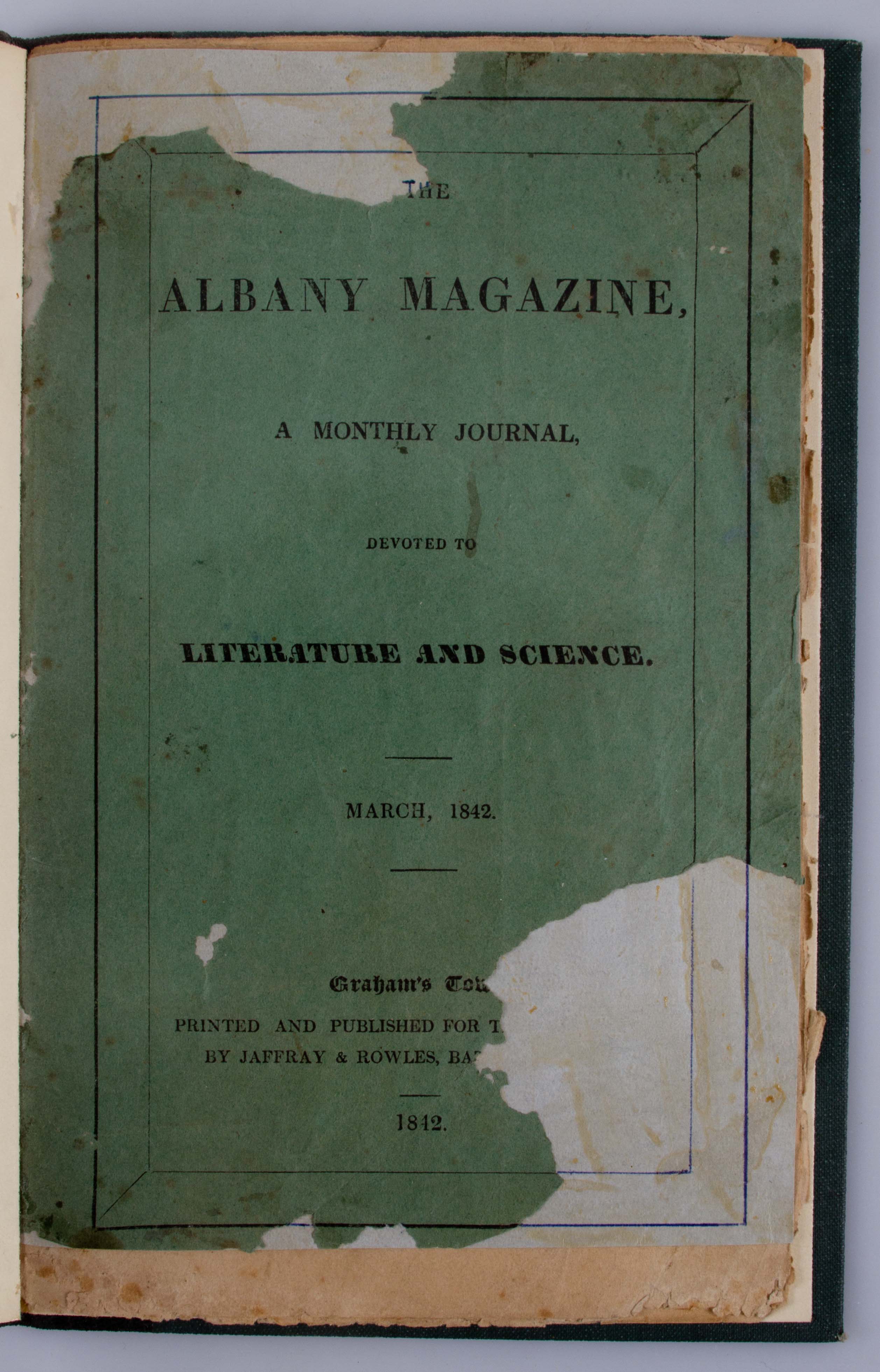 A Monthly Journal devoted to Literature and Science. Vol. 1 no. 2.