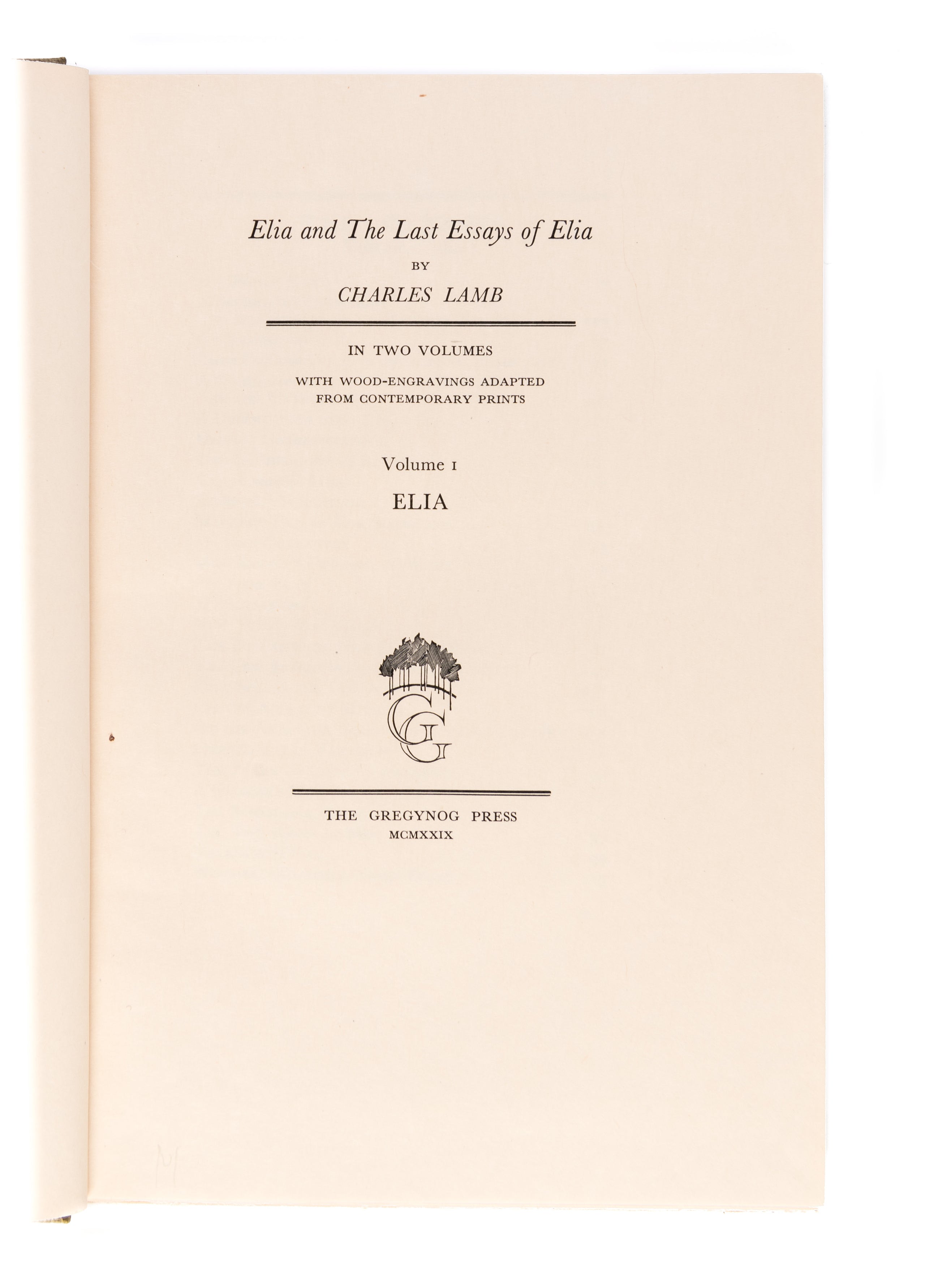 Elia and the Last Essays of Elia.