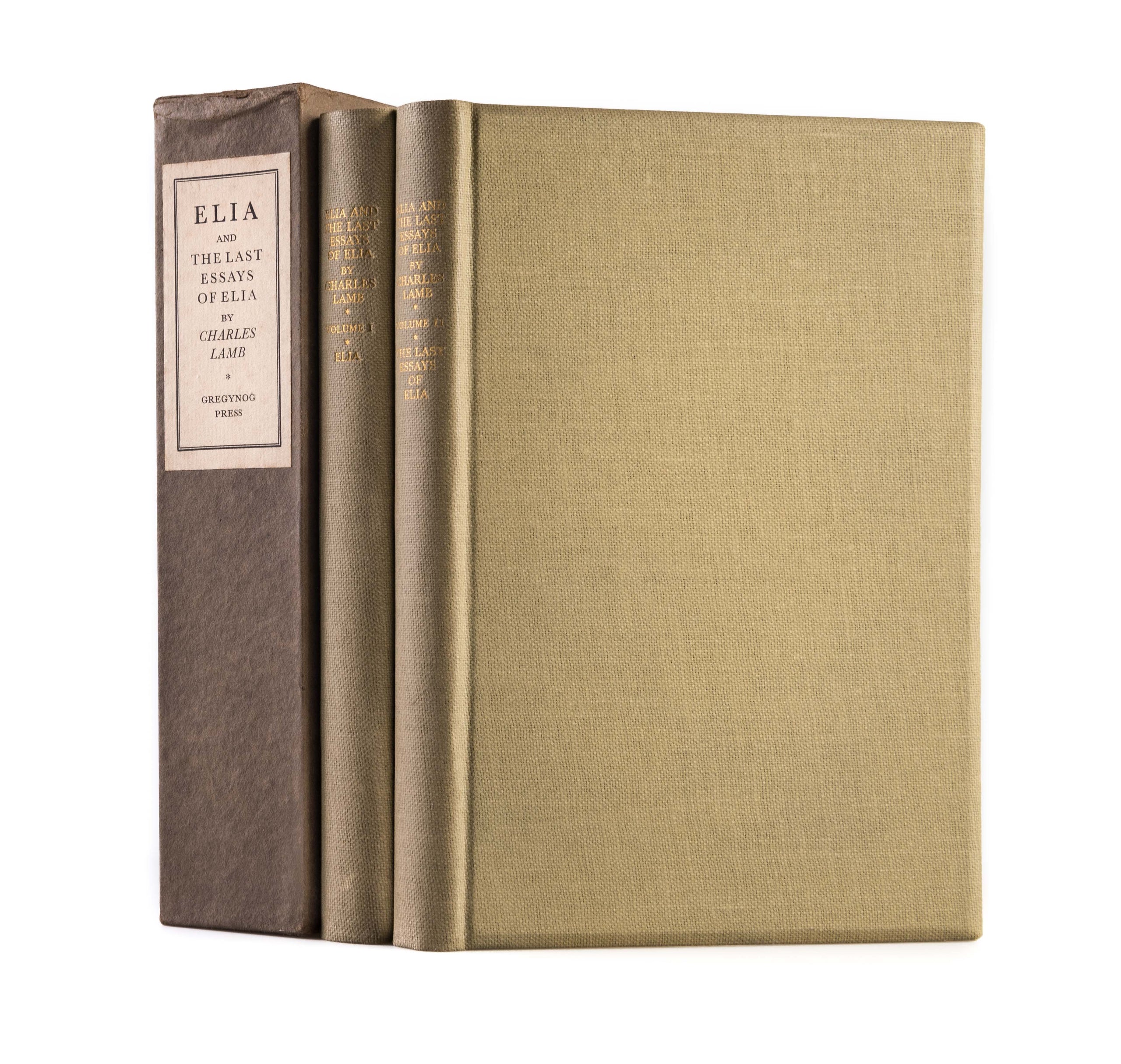 Elia and the Last Essays of Elia.