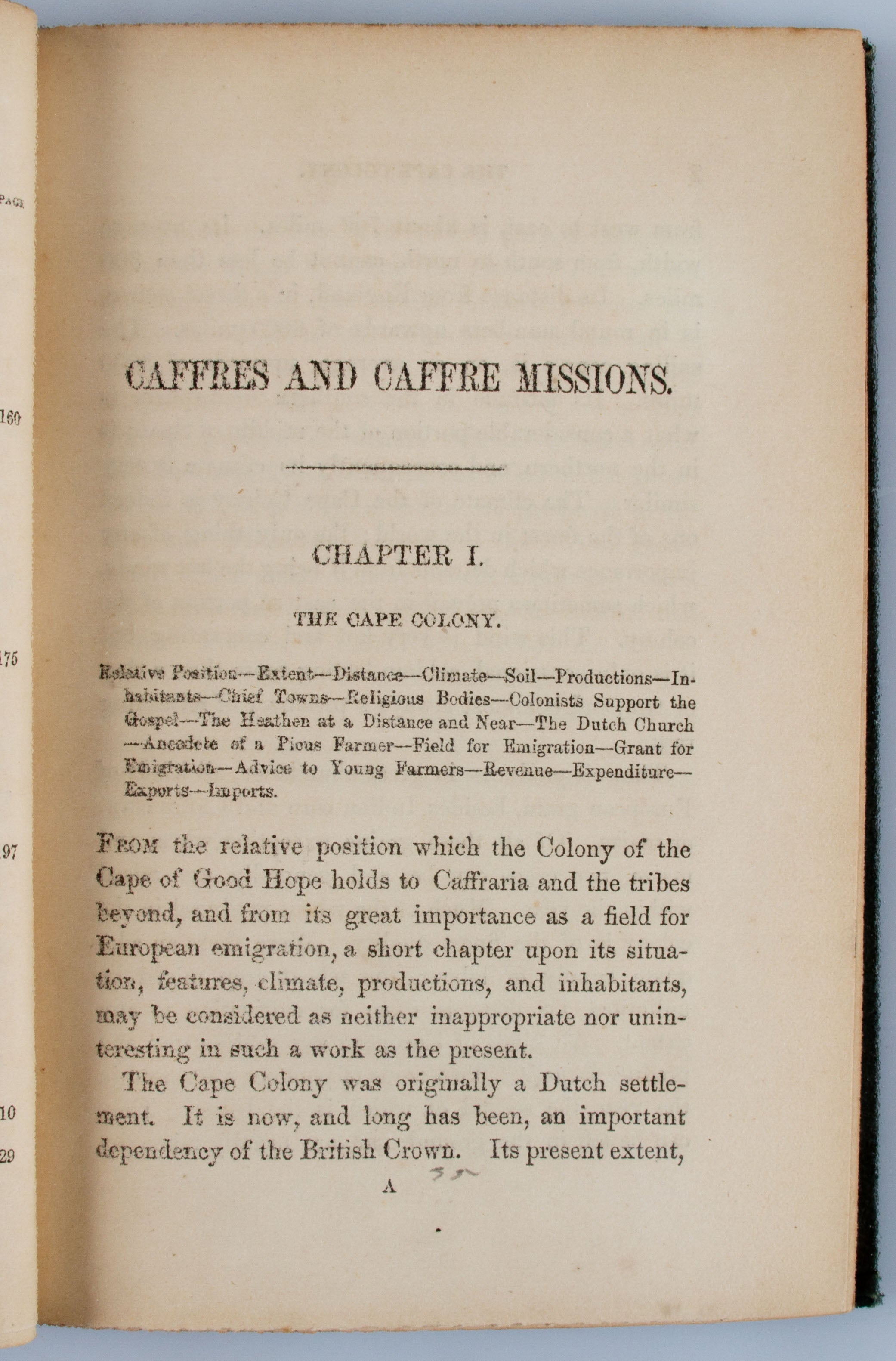 Caffres and Caffre Missions: