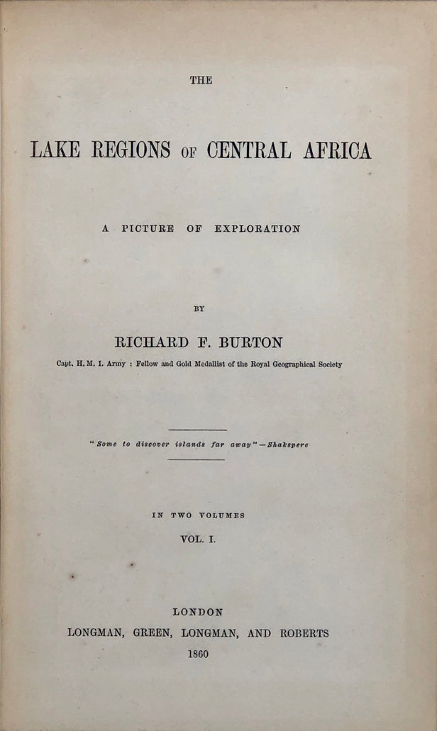 The Lake Regions of Central Africa. A Picture of Exploration.
