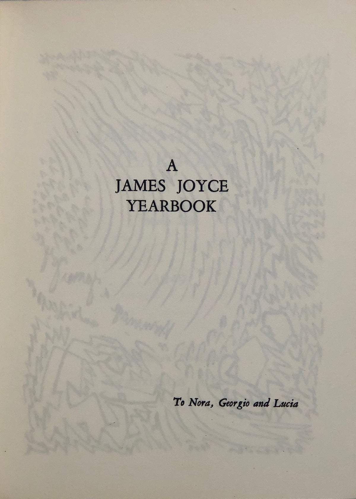 A James Joyce Yearbook.