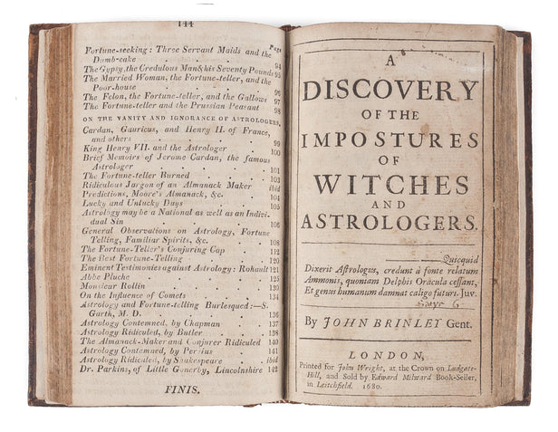 A Discovery of the Impostures of Witches and Astrologers.
