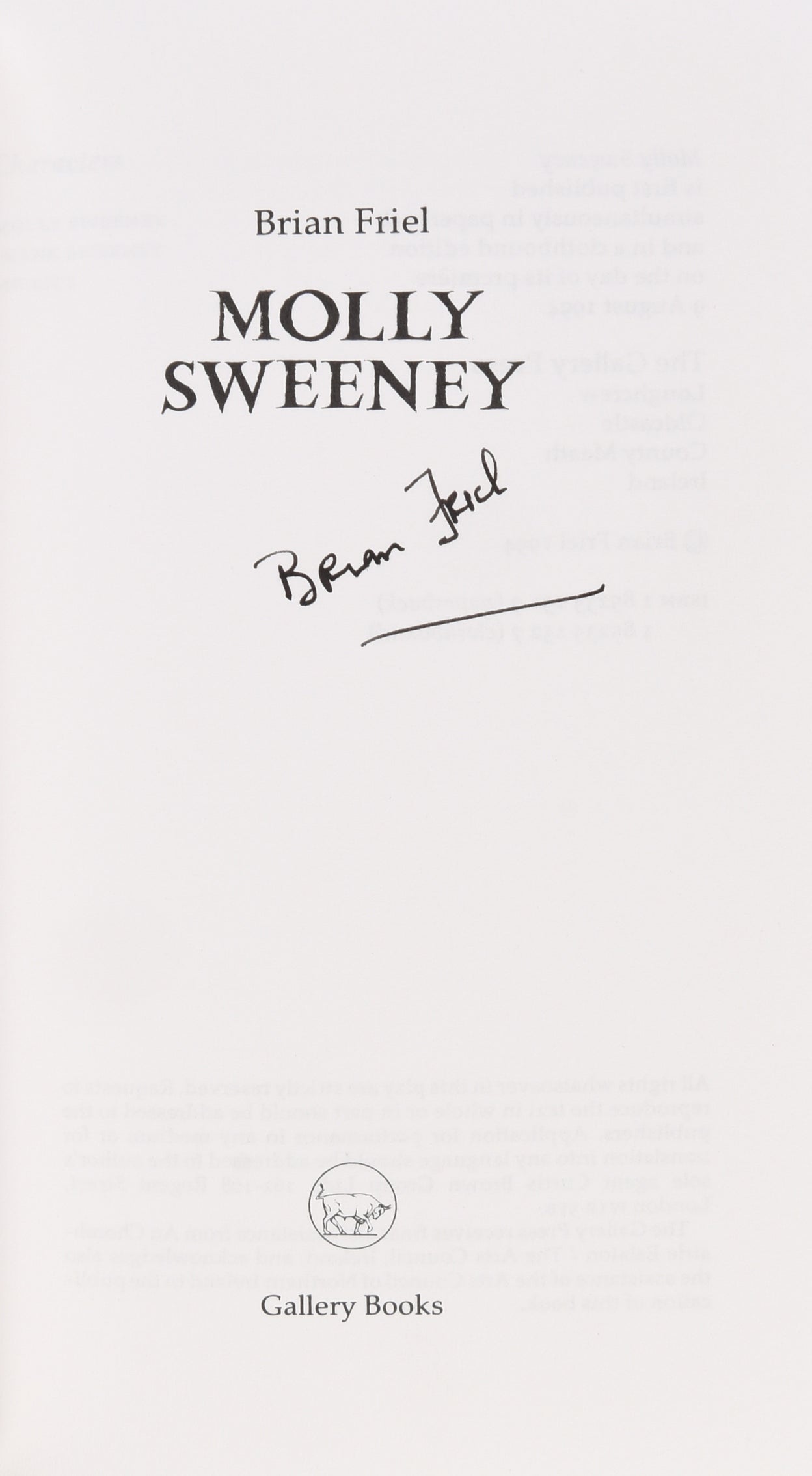 Molly Sweeney.
