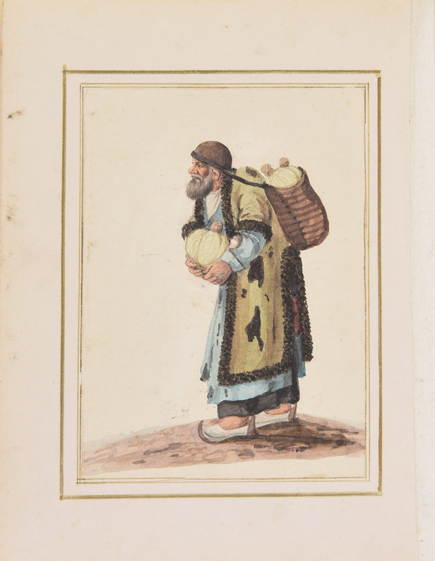 [An album of twenty-eight watercolours depicting Qajar tradespeople.]
