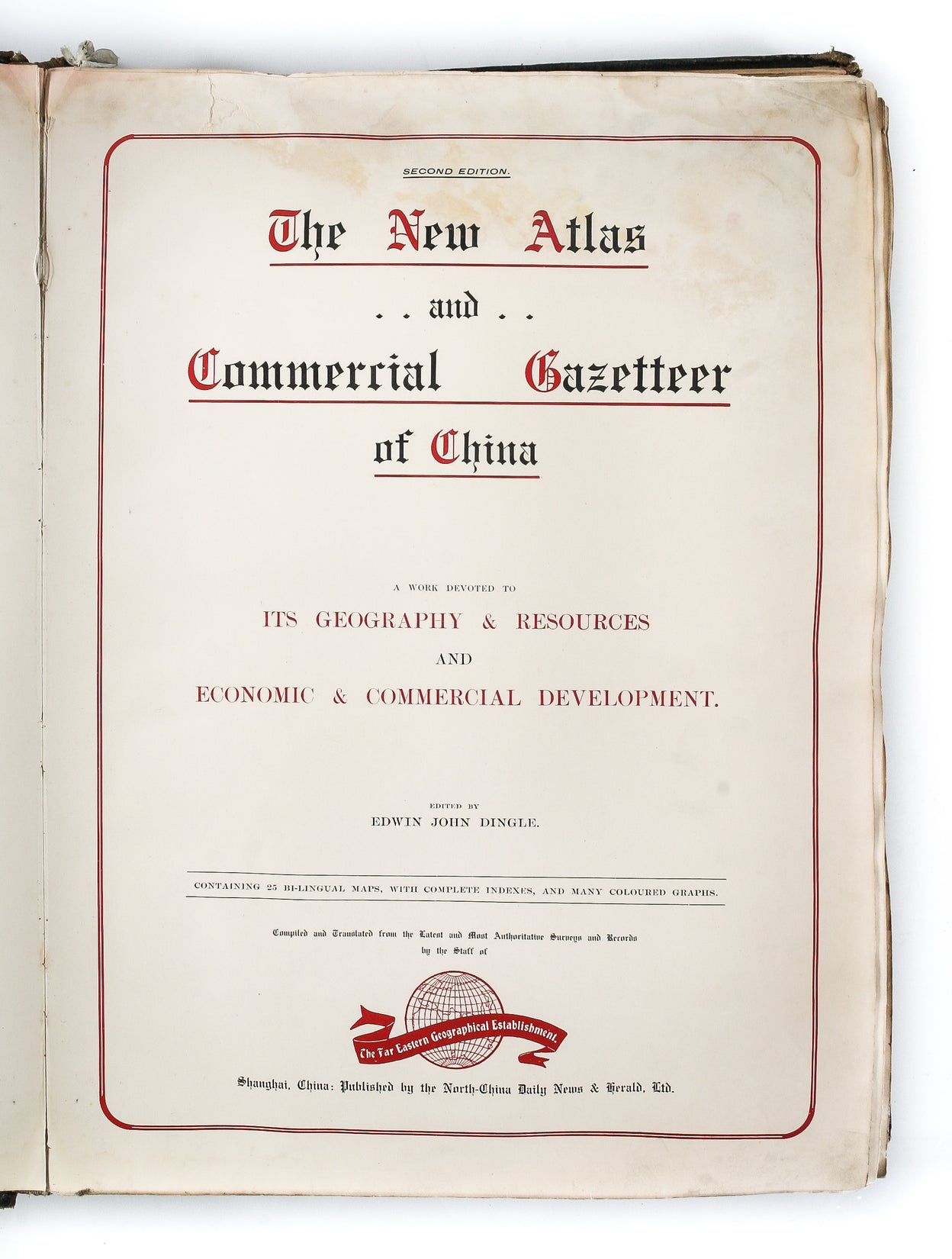 The New Atlas and Commercial Gazetteer of China.
