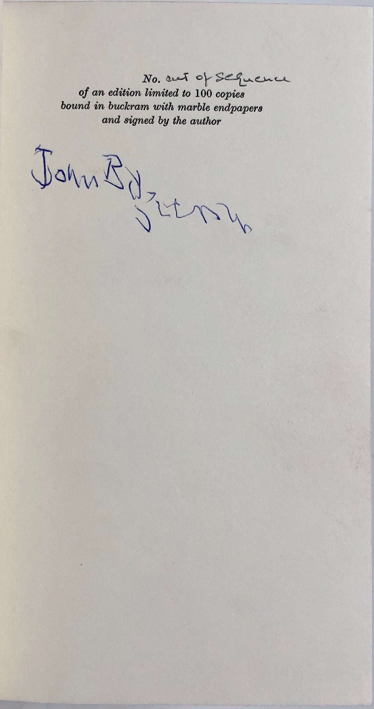 Uncollected Poems. With a Foreword by Bevis Hillier.