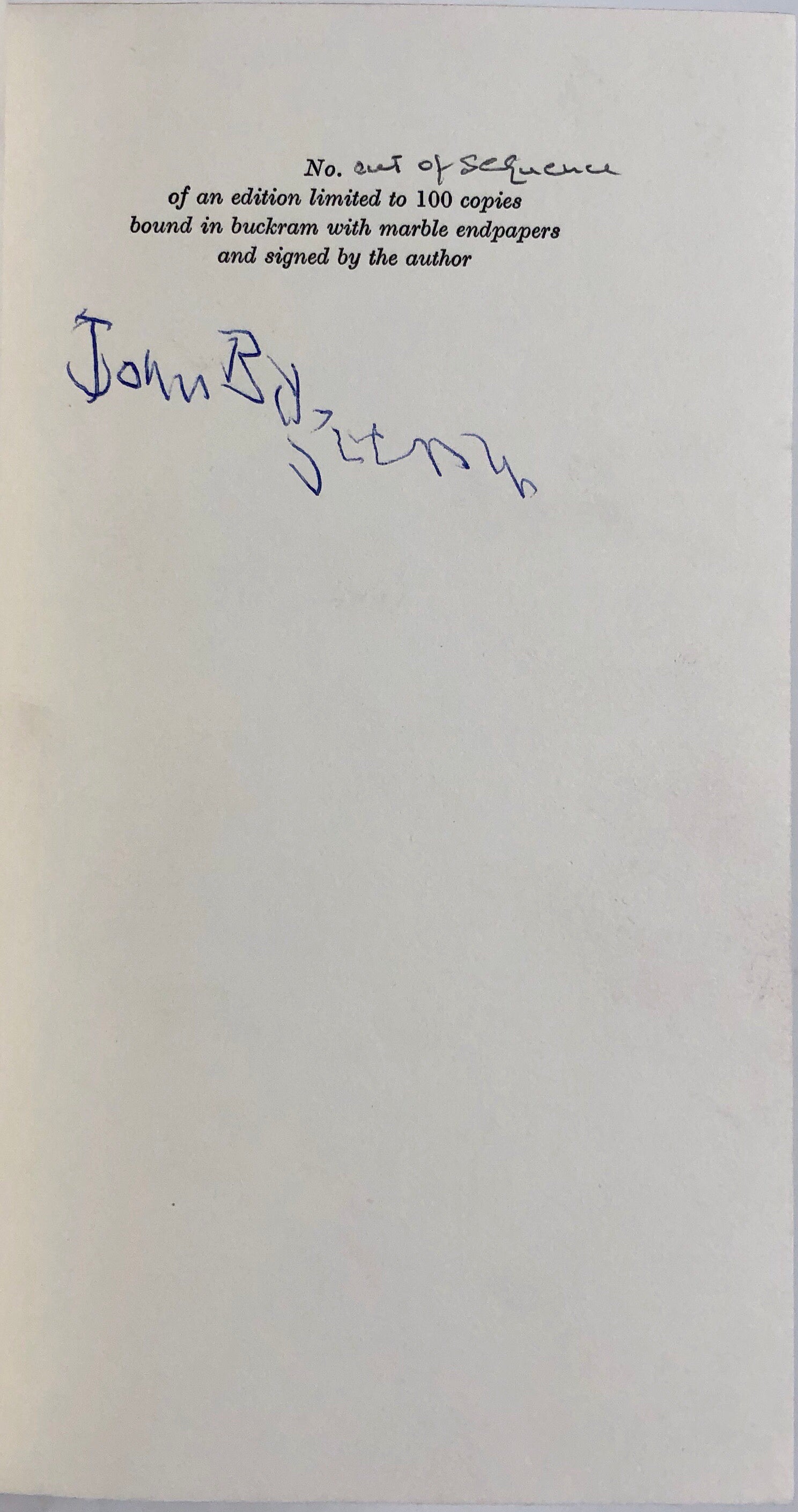 Uncollected Poems. With a Foreword by Bevis Hillier.