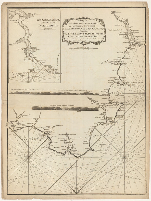 An Hydrographical Survey of the Coast of Devonshire, from Exmouth Bar to Stoke Point, containing the River Exe, Torbay, Dartmouth, Start Bay and Bigbury Bay. ...