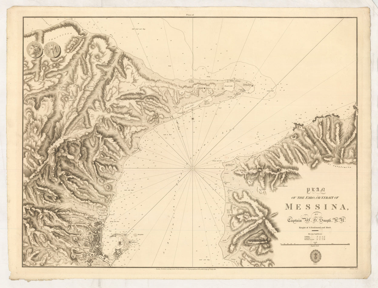 Plan of the Faro, or Strait of Messina, ...