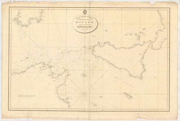 General Chart of the Hydrographical Situation of Sicily, ...