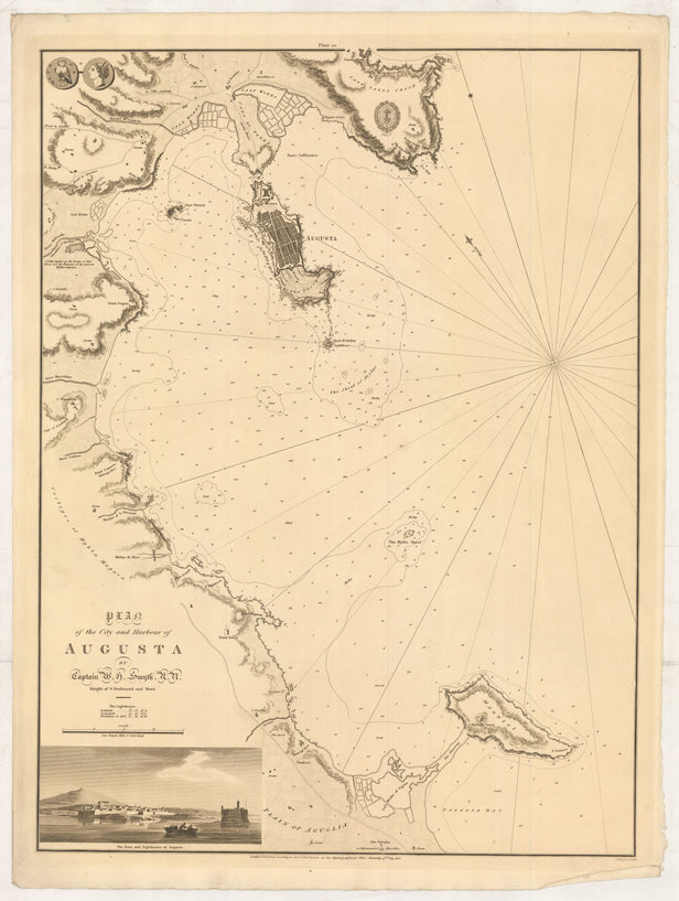 Plan of the City and Harbour of Augusta ...