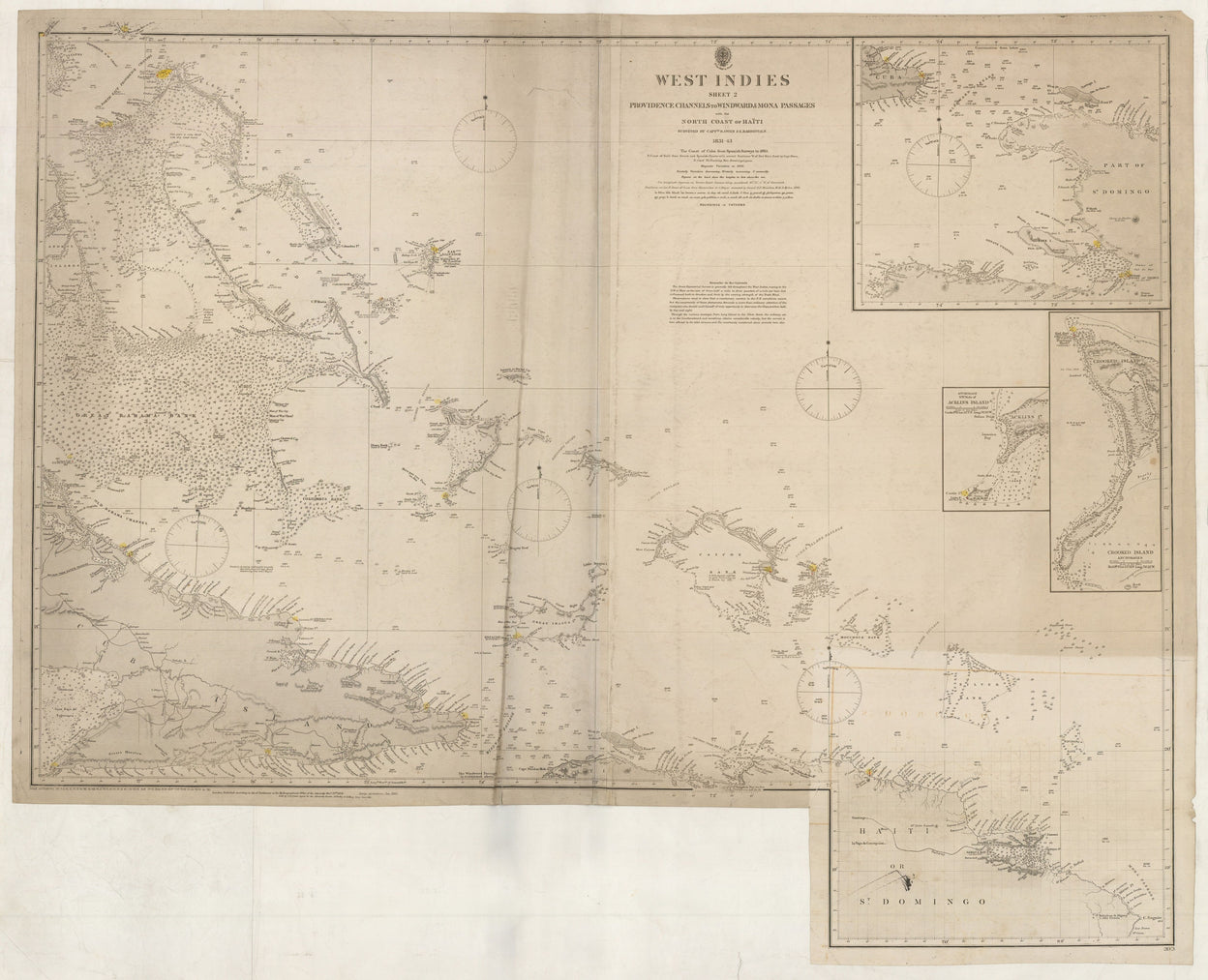West Indies Sheet 2 Providence Channels To Windward & Mona Passages ...