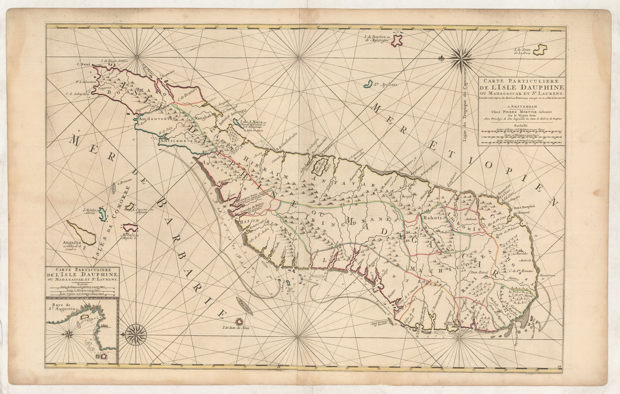 Carte Particuliere de L'Isle Dauphine ou Madagascar oU St. Laurens. Levée par Ordre Expres des Roys de Portugal sous qui on en a Fait la Decouverte. ...