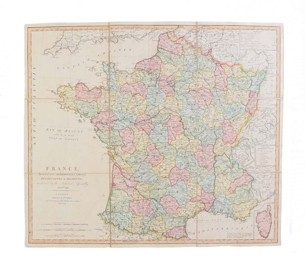 France, divided into Metropolitan Circles Departments & Districts; as decreed by the National Assembly Jany. 15th. 1790. ...