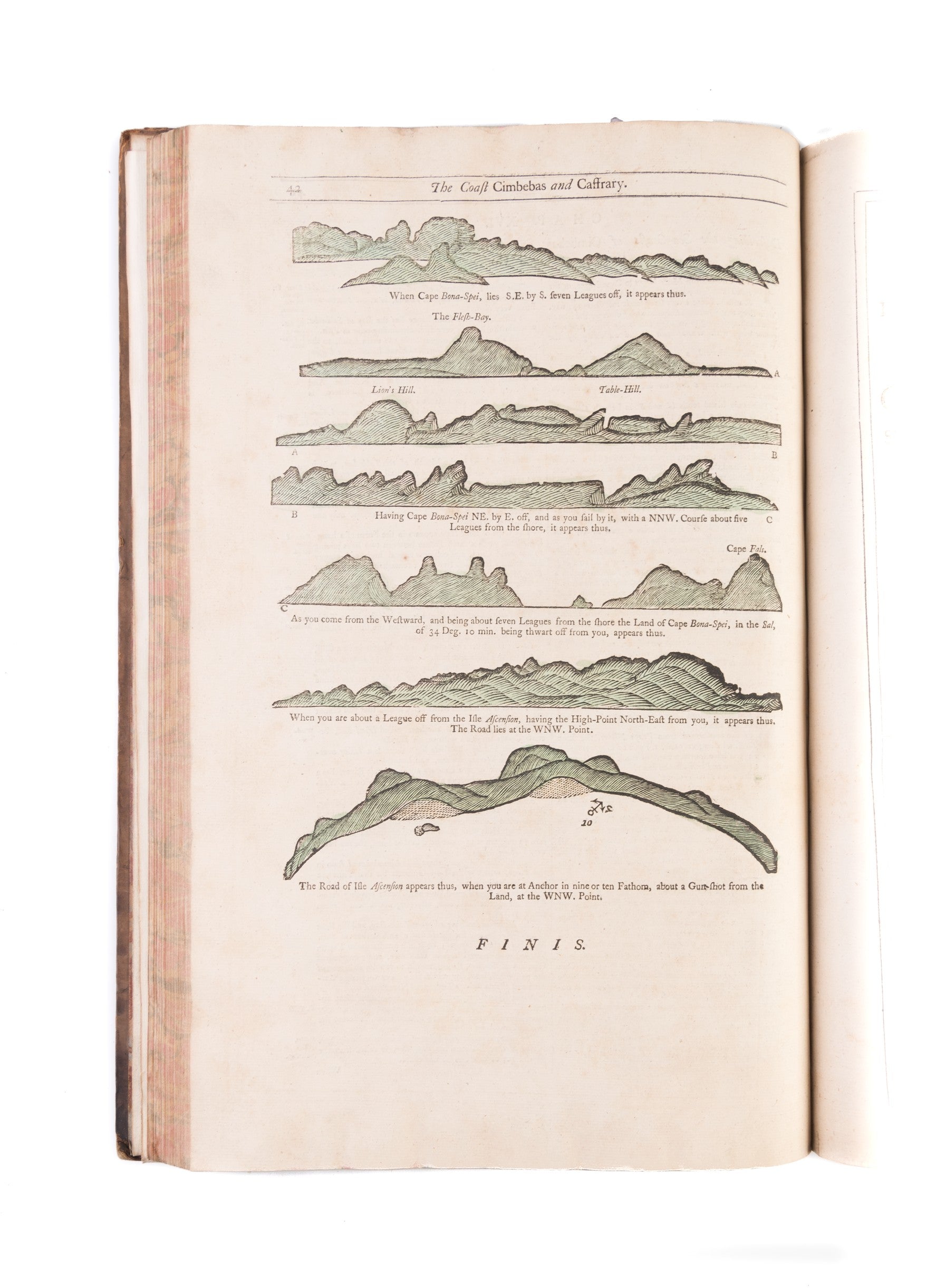 The Coasting Pilot. Describing the Sea-Coasts, Capes, Headlands, Soundings, Sands, Shoals, Rocks and Dangers. The Bays, Roads, Harbours, Rivers and Ports of England, Scotland, Holland, Zealand, Flanders and France. ...'
bound with: The English Pilot, for