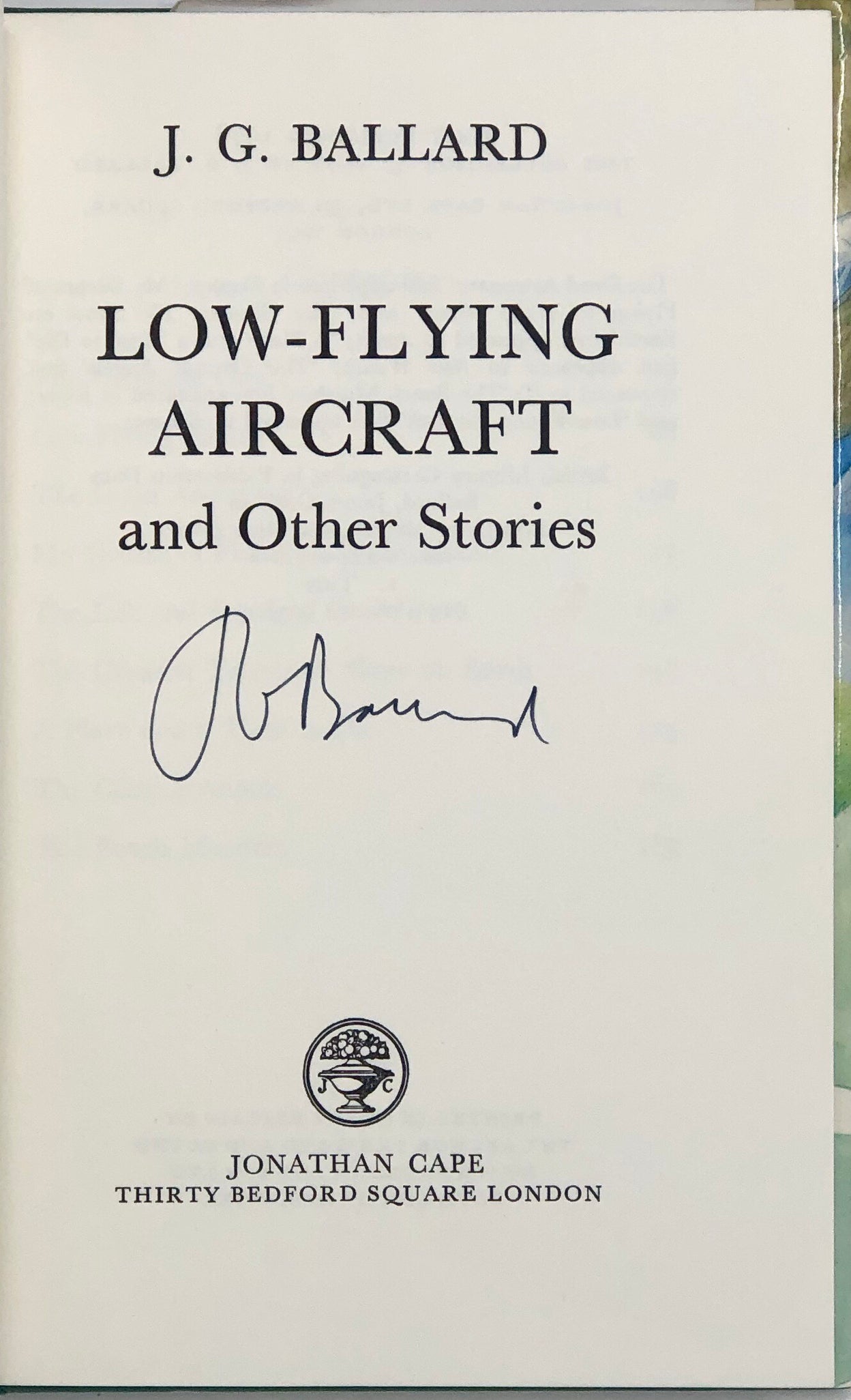 Low-Flying Aircraft and Other Stories.