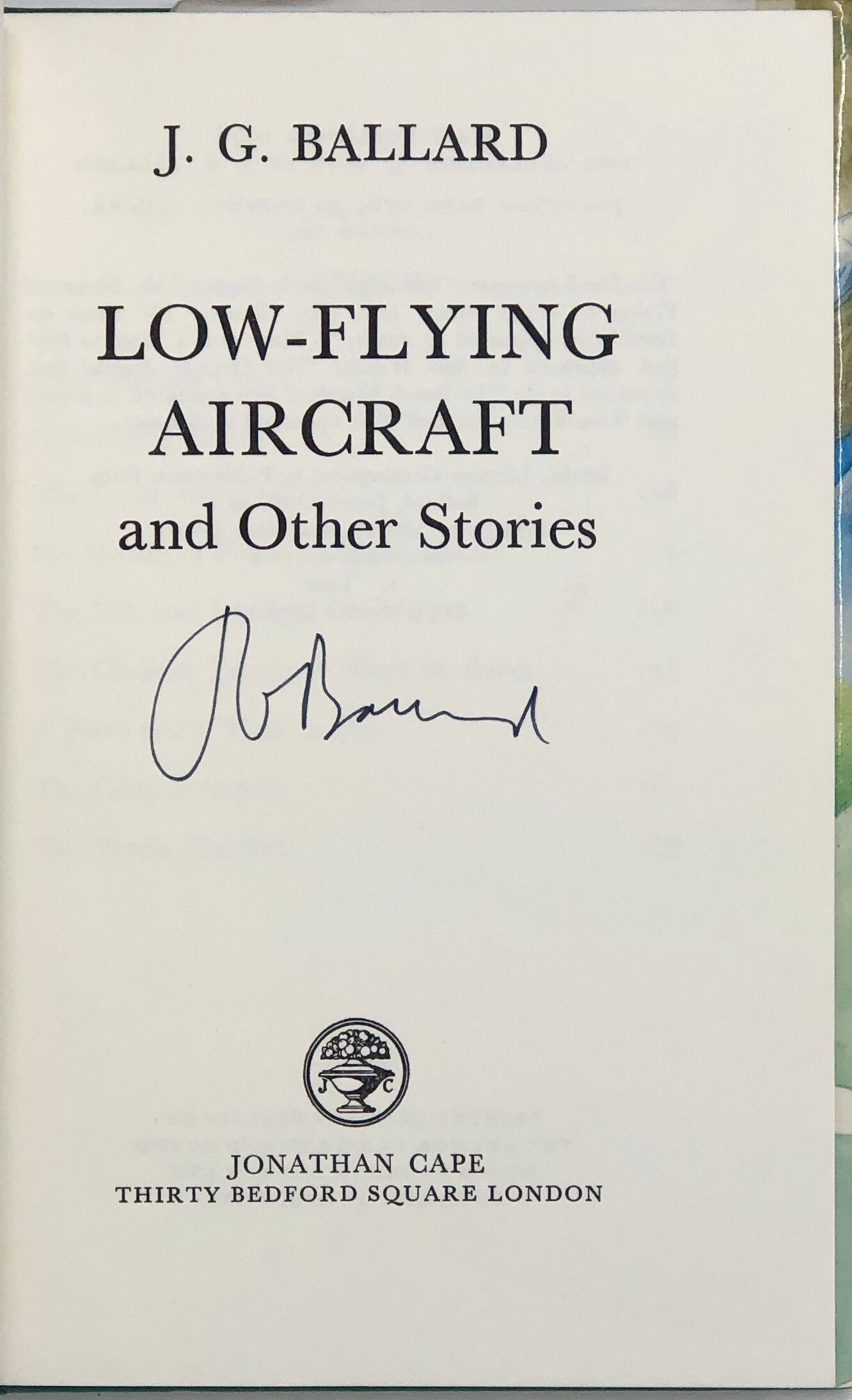Low-Flying Aircraft and Other Stories.
