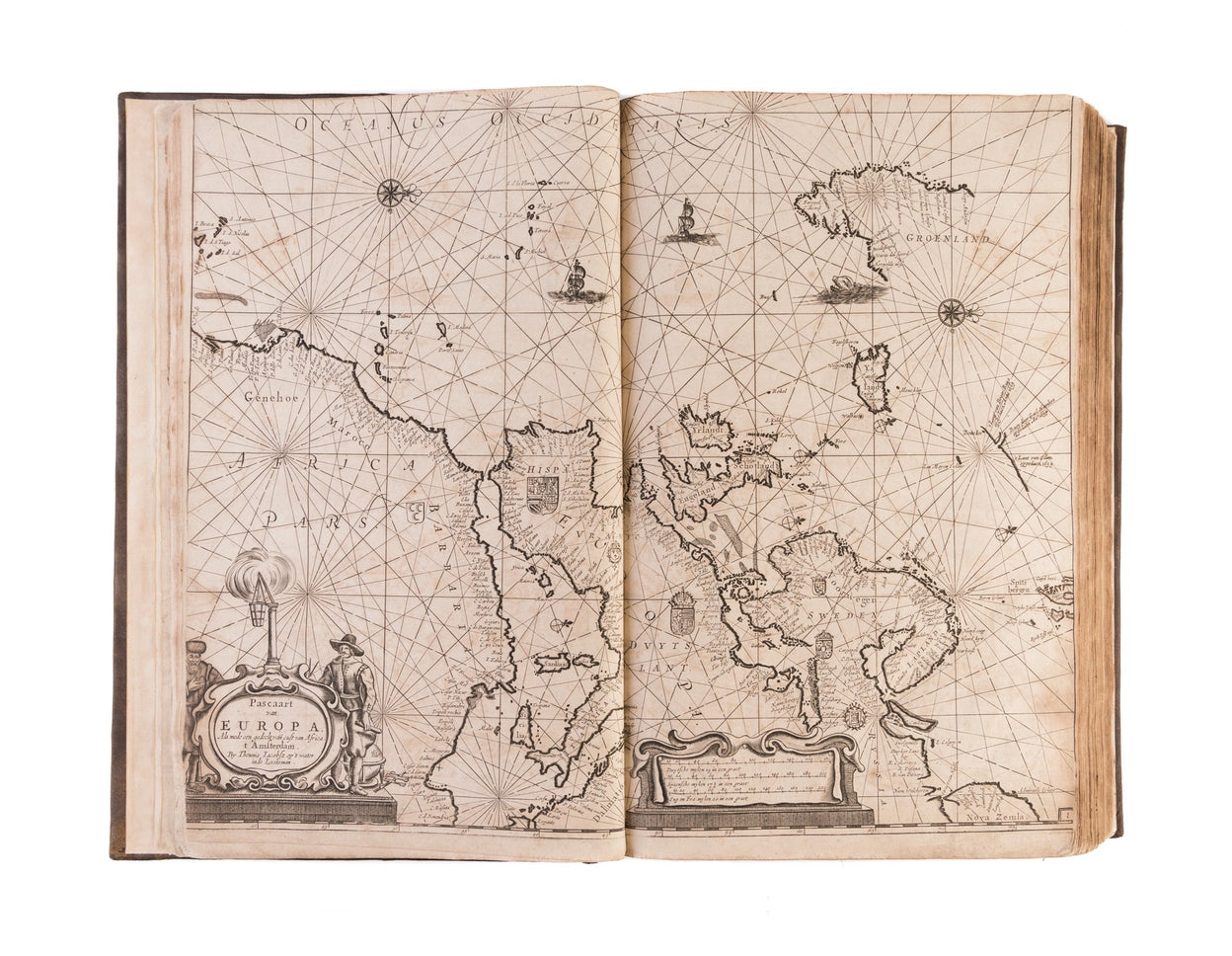 The Lightning Columne, or Sea-Mirrour, contaigning the Sea-coasts of the Northern, Eastern and Western Navigation: setting forth in divers necessarie Sea-Cards all the Ports, Rivers, Bayes, Roads, Depths and Sands ...
bound with: 
Lighting Colom of the Mi