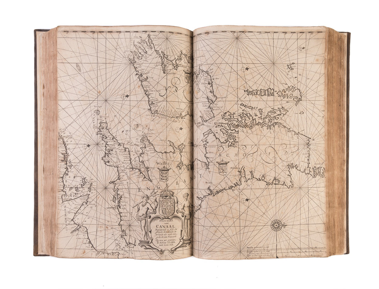 The Lightning Columne, or Sea-Mirrour, contaigning the Sea-coasts of the Northern, Eastern and Western Navigation: setting forth in divers necessarie Sea-Cards all the Ports, Rivers, Bayes, Roads, Depths and Sands ...
bound with: 
Lighting Colom of the Mi