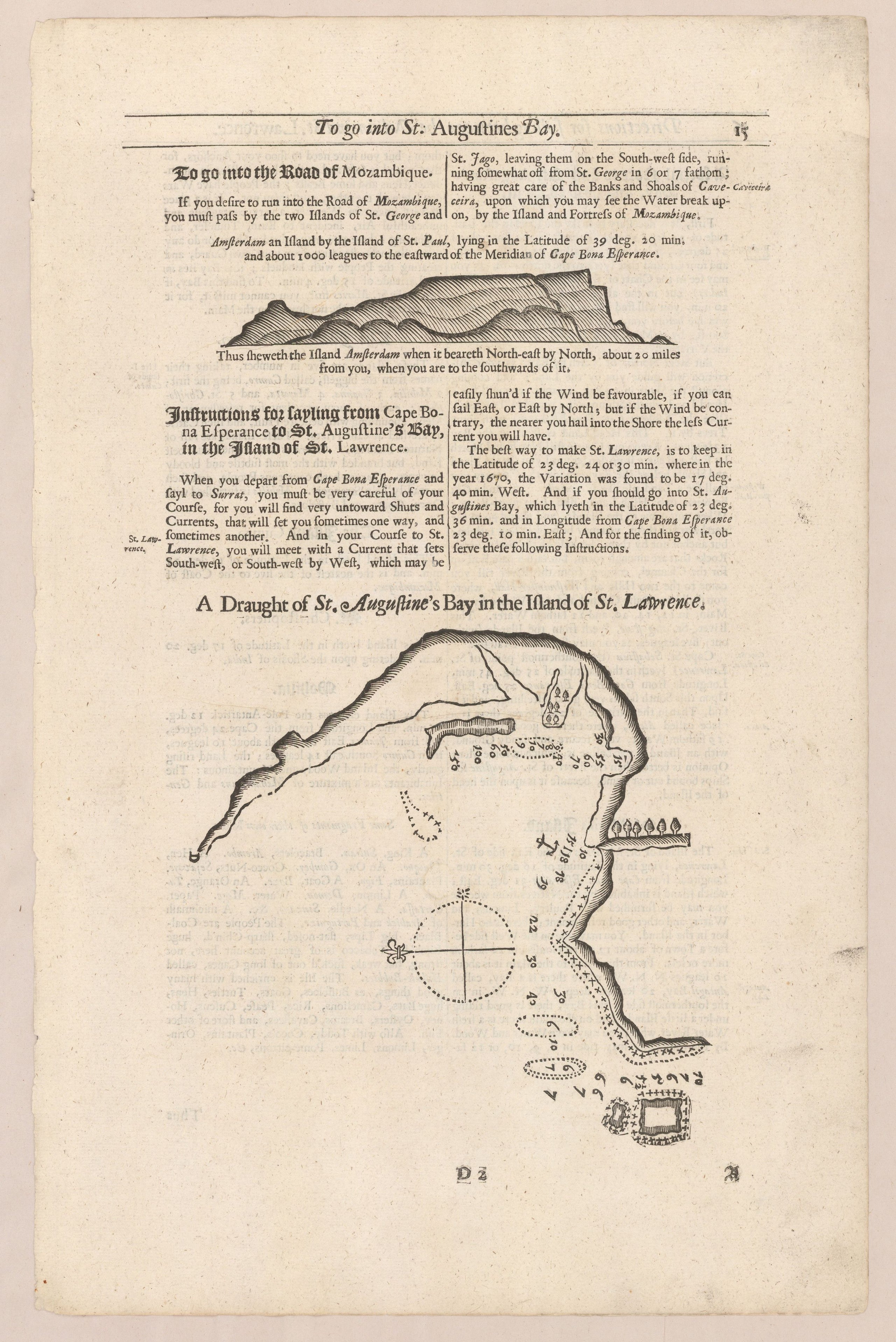 The English Pilot. The Third Book. Describing the Sea-Coasts, Capes, Headlands, Straits, Soundings, Sands, Shoals, Rocks and Dangers. The Islands, Bays, Roads, Harbors and Ports in the Oriental Navigation. Shewing the Properties and Nature of the Winds an