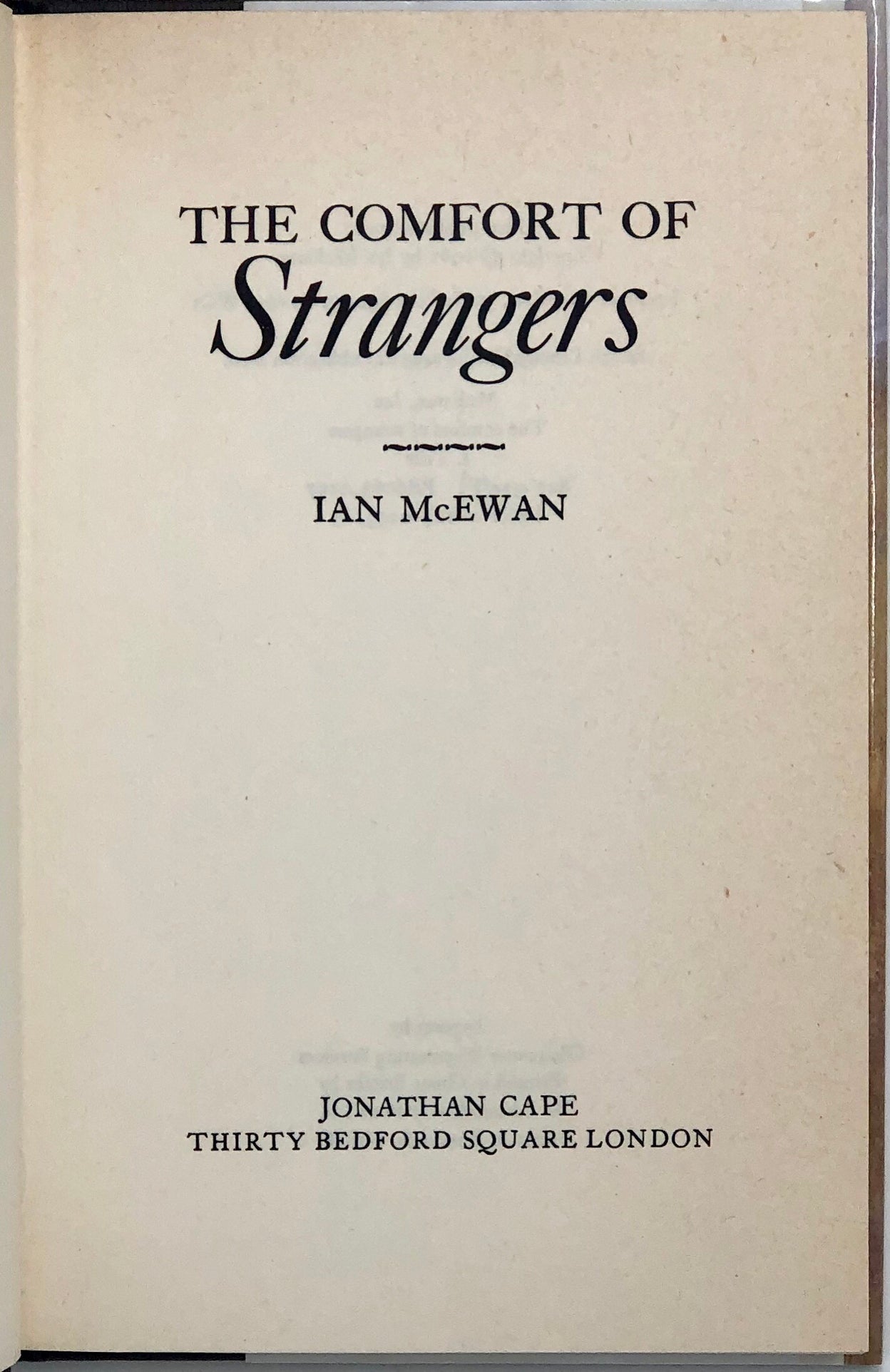 The Comfort of Strangers