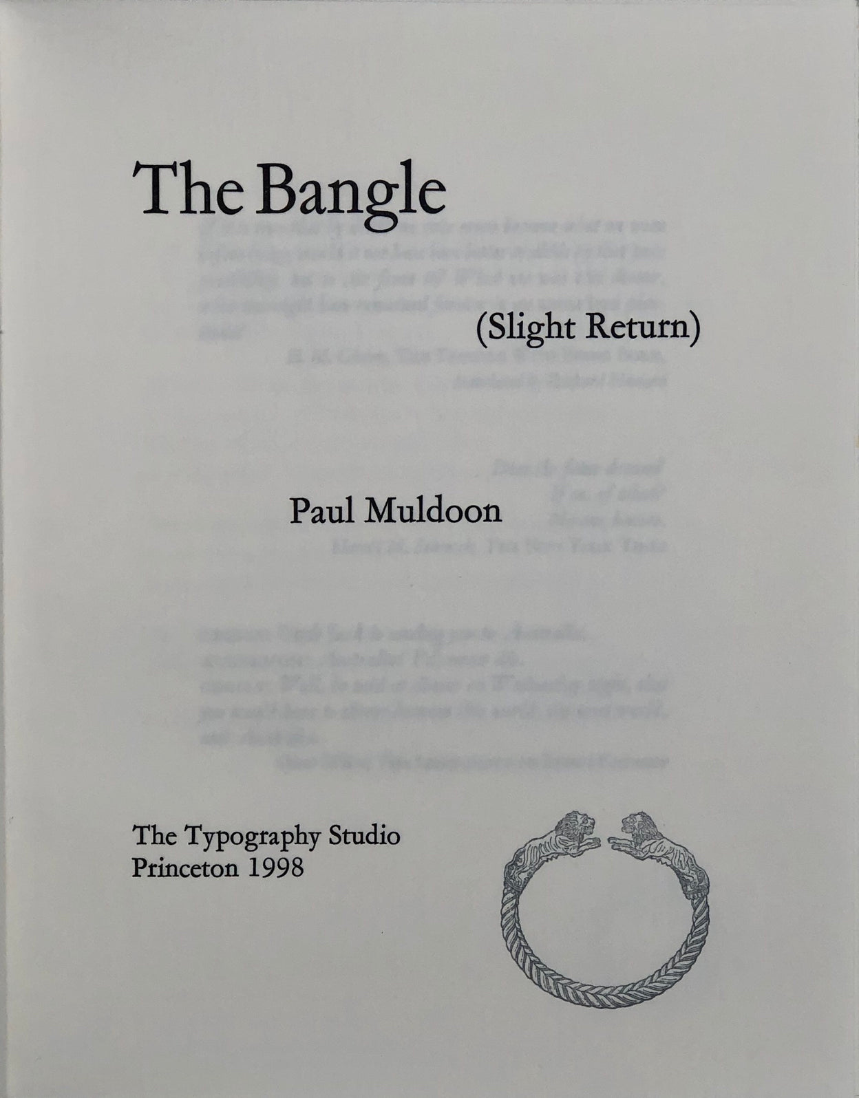 The Bangle.