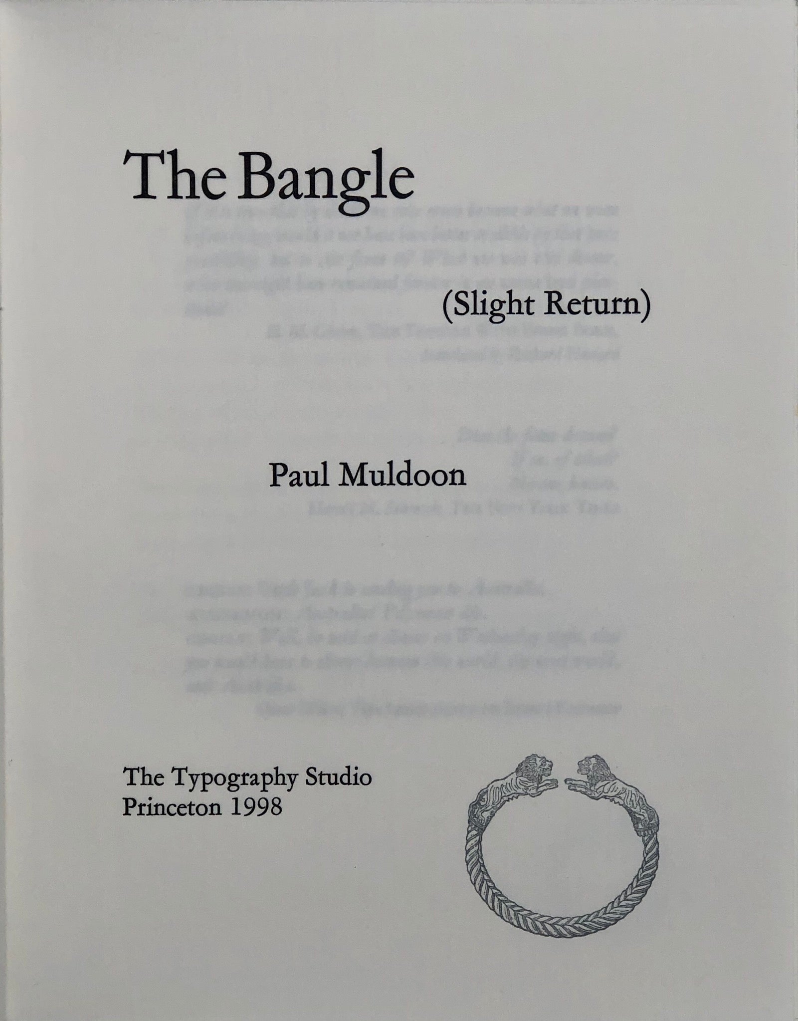 The Bangle.