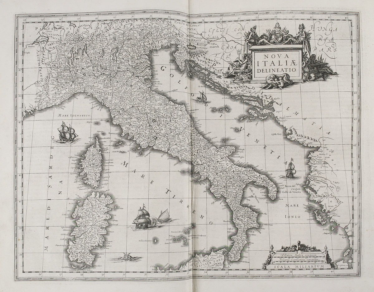 [Atlas of Italy] Guil. et Joannis Blaeu Theatrum Orbis Terrarum, sive Atlas Novus. Pars Tertia ...