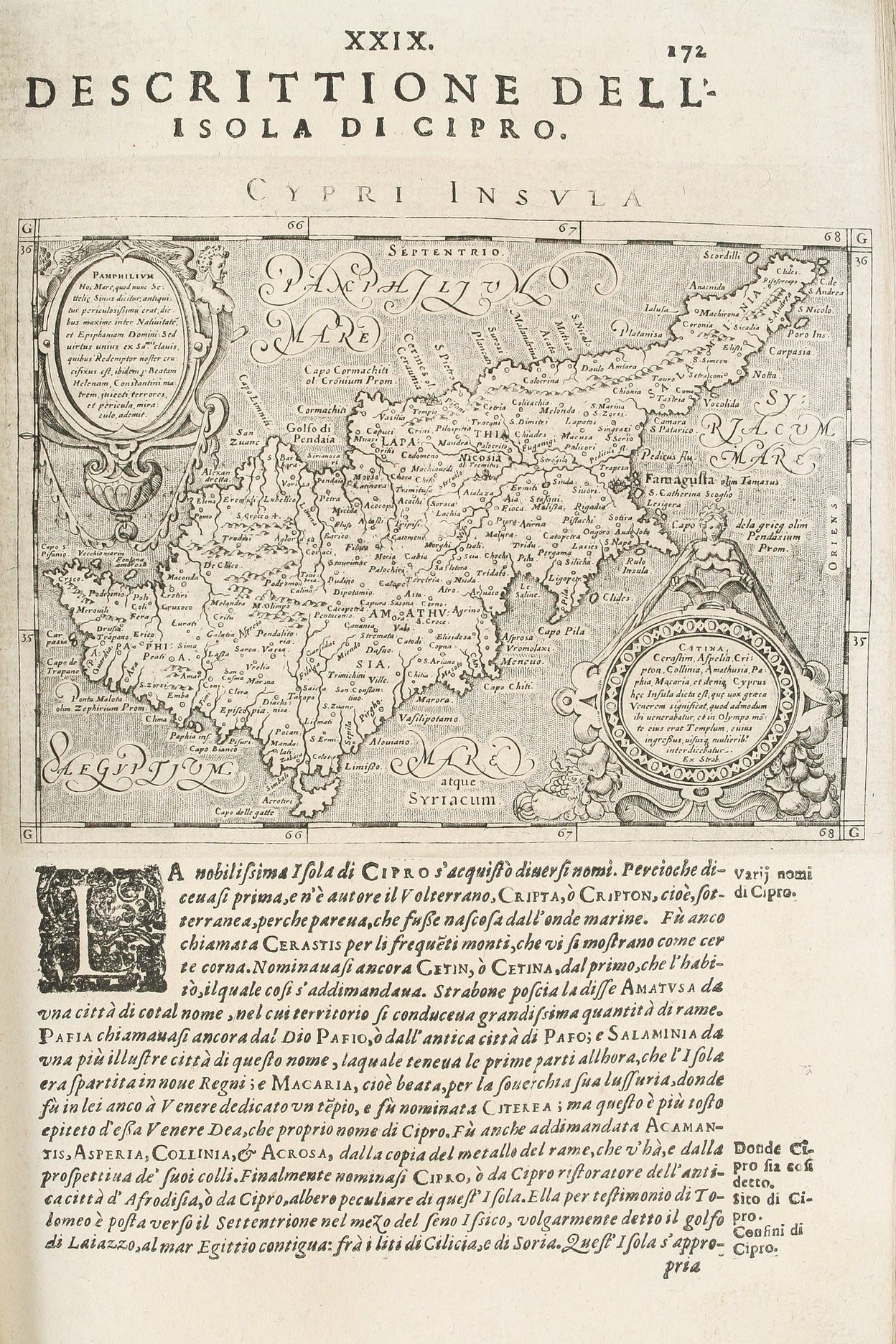 Geografia cioe` Descrittione Universale della terra partita in due volumi ... XXVII. Tauole Antiche di Tolomeo, e XXXVII. altre Moderne, tutte reuiste, & in alcuni luoghi accresciute, & illustrate da ricchissimi Commentar? di detto Sig. Magini ...