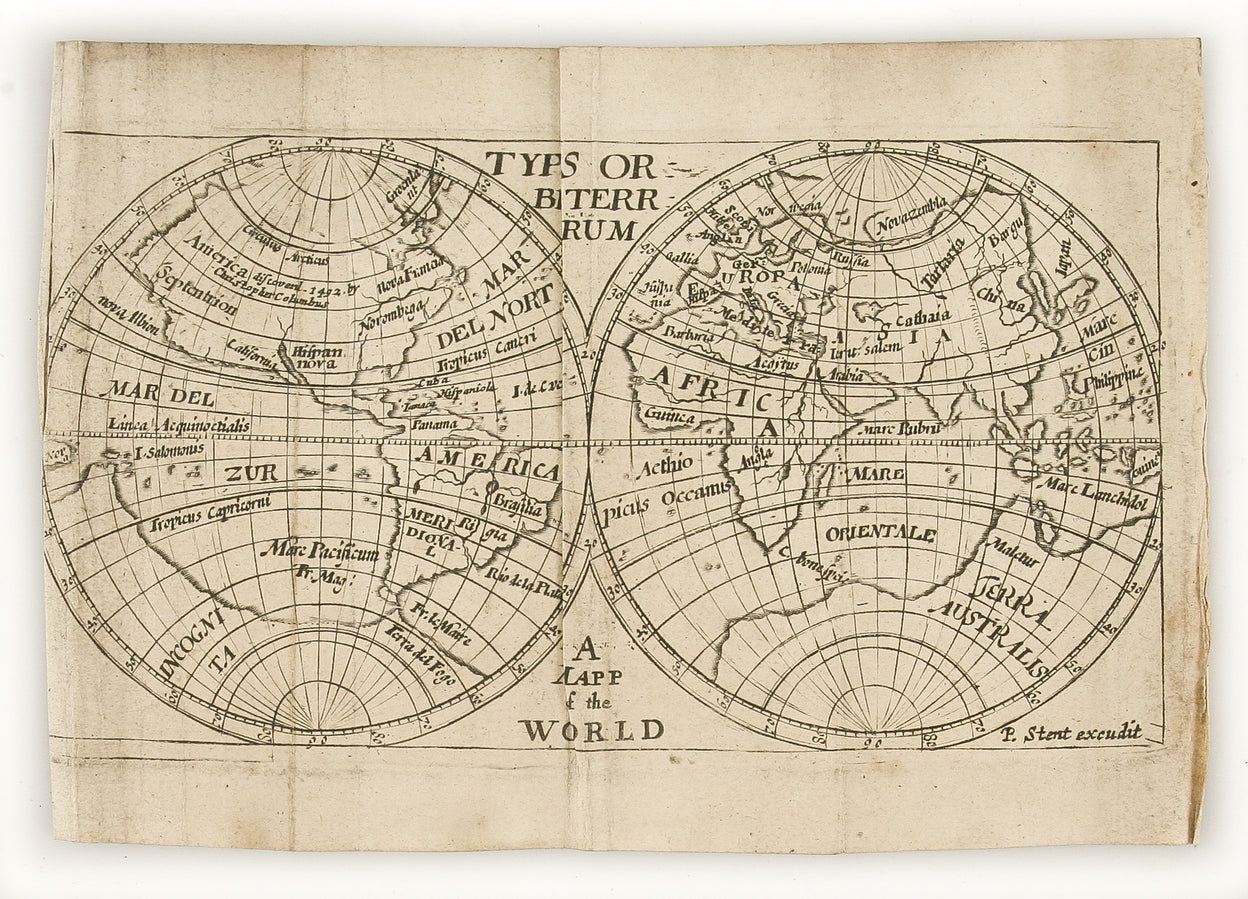 A New Description of the World delineated Europe, Africa and Asia, America. With a mapp and tables of the empires, kingdoms, provinces & cities therein. ...