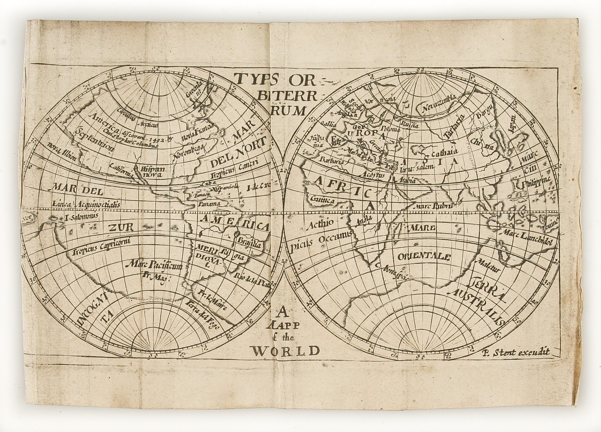 A New Description of the World delineated Europe, Africa and Asia, America. With a mapp and tables of the empires, kingdoms, provinces & cities therein. ...