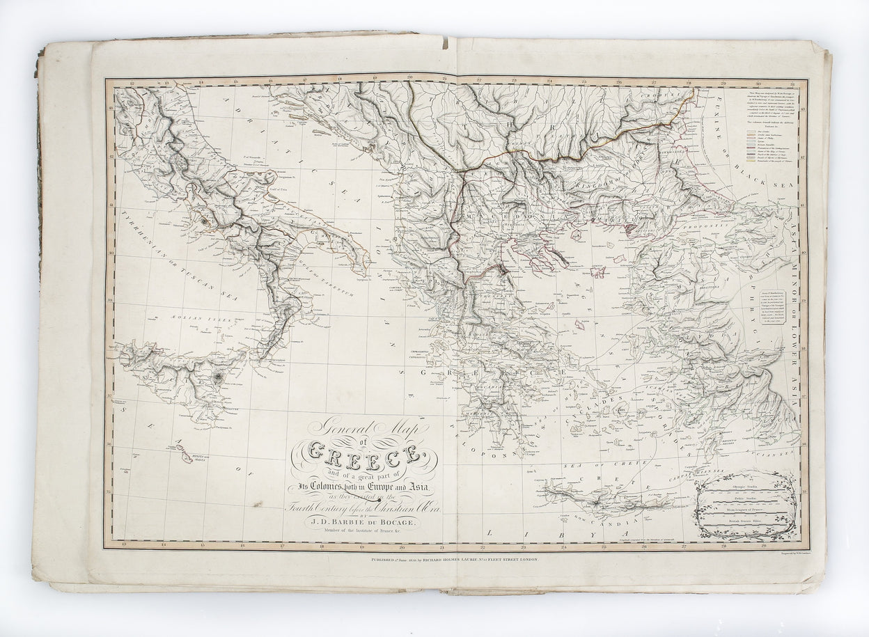 An Atlas of Ancient Geography. ... with two additional maps. Arranged as follows [list of 12 maps: Orbis Romani pars Orientalis; Orbis Romani pars Occidentalis; Orbis Veteribus Notus; Gallia; Italia; Graecia; Asia Minor et Syria; Palestina; Aegyptus; Brit