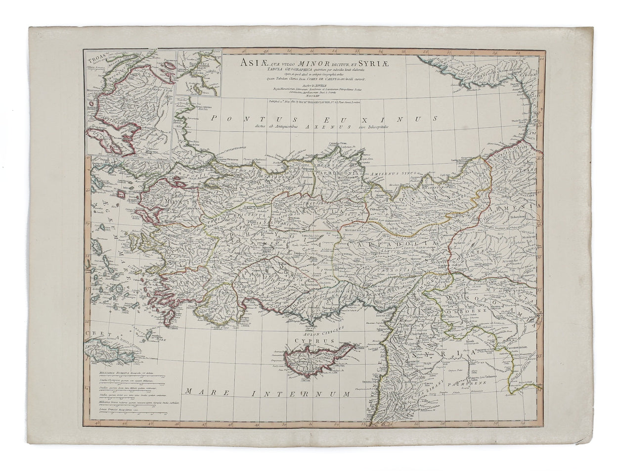 An Atlas of Ancient Geography. ... with two additional maps. Arranged as follows [list of 12 maps: Orbis Romani pars Orientalis; Orbis Romani pars Occidentalis; Orbis Veteribus Notus; Gallia; Italia; Graecia; Asia Minor et Syria; Palestina; Aegyptus; Brit