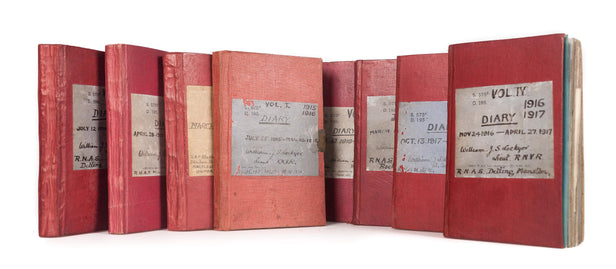 Manuscript diaries, July 1915 - March 1919. R.N.V.R. & R.A.F.