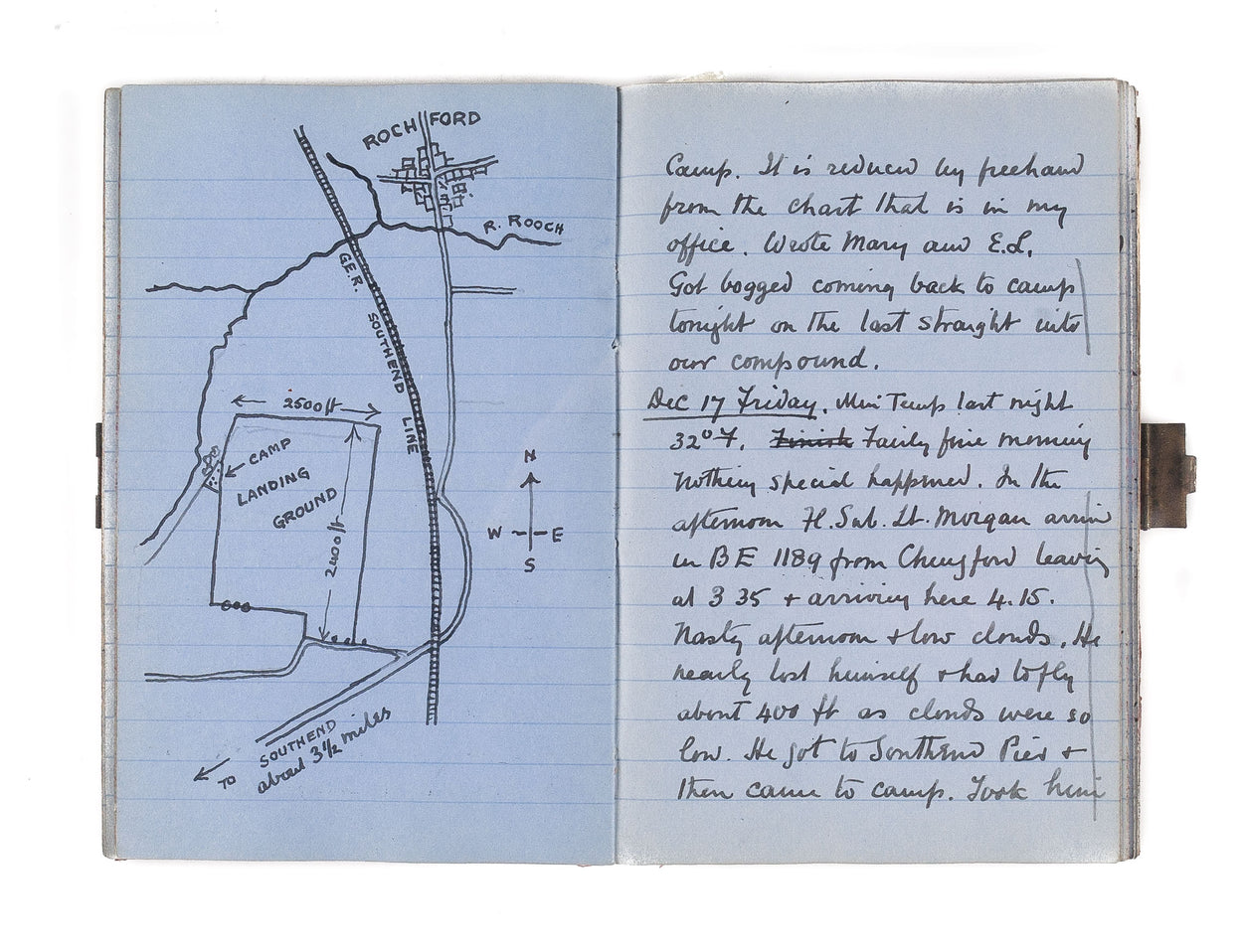 Manuscript diaries, July 1915 - March 1919. R.N.V.R. & R.A.F.