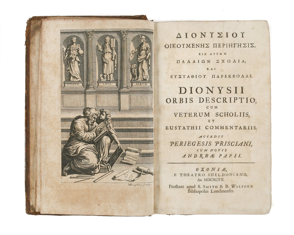 Dionysiou Oikoumenes Periegesis. Eis auten palaion scholia, kai eustathiou parekbolai. Dionysii Orbis Descriptio ...