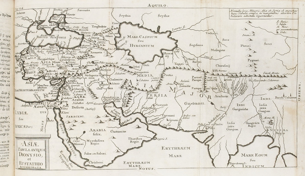 Dionysiou Oikoumenes Periegesis. Eis auten palaion scholia, kai eustathiou parekbolai. Dionysii Orbis Descriptio ...
