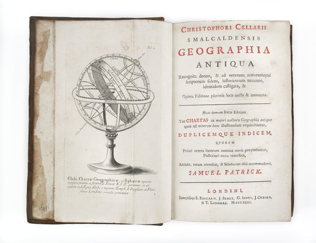 Christophori Cellarii Smalcaldensis Geographia Antiqua, Recogita denuo ... sextae Editione Tot Chartas ex majori auctoris Geographia antiqua quot ad minorem hanc illustradum requirebantur, ...