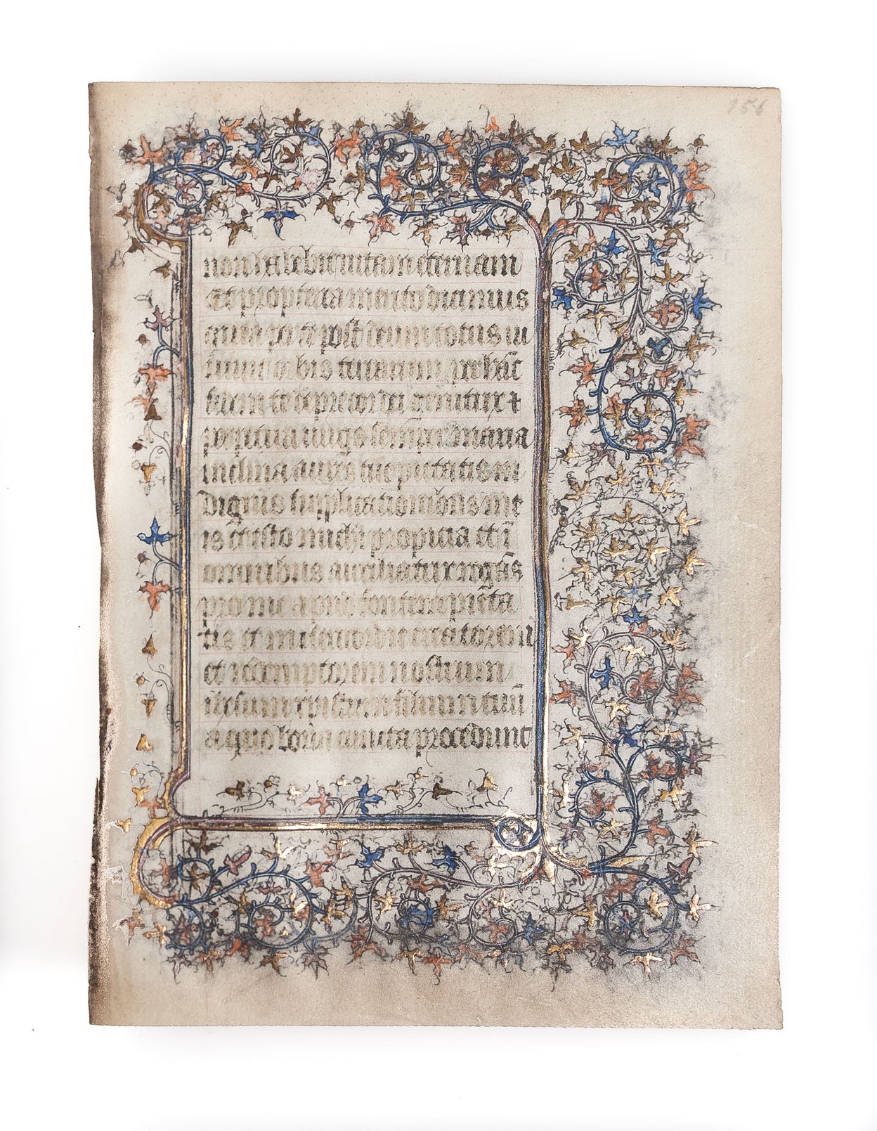 Illuminated leaf on vellum from a Book of Hours
Paris,