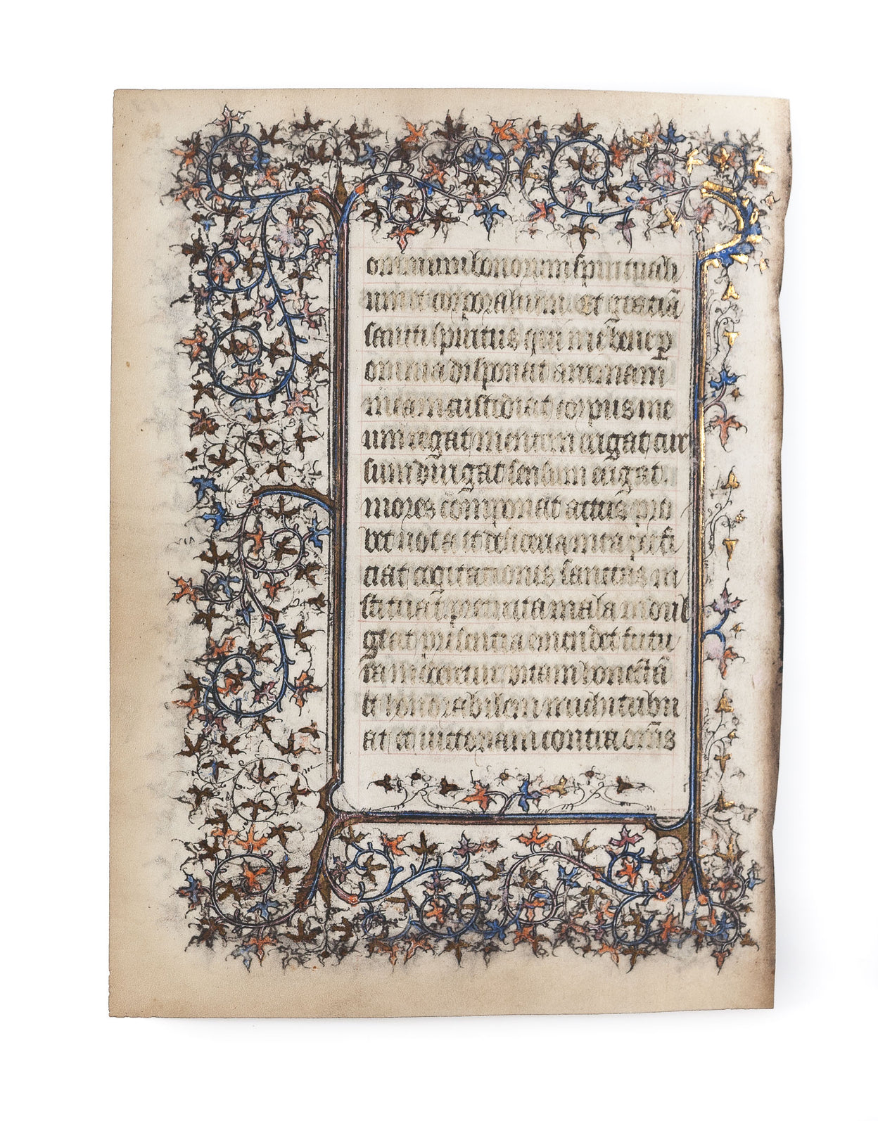 Illuminated leaf on vellum from a Book of Hours
Paris,