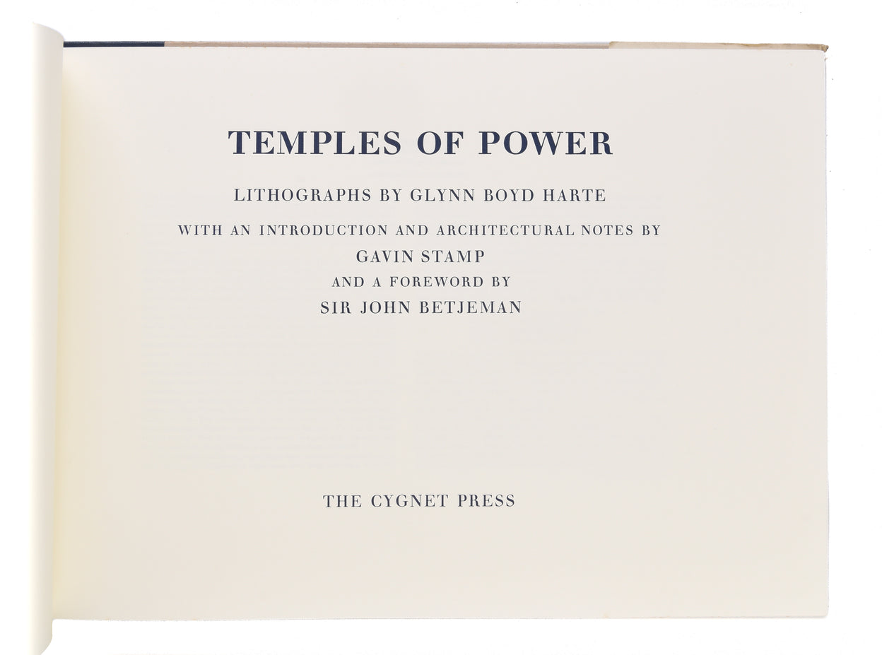 Temples of Power. Introduction and notes by Gavin Stamp. Foreword by Sir John Betjeman.