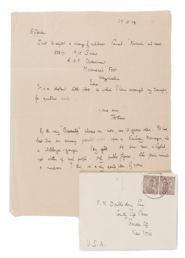 Autograph Letter Signed, as 