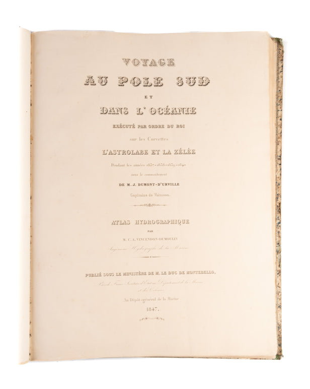 Voyage au Pole Sud: atlas hydrographique.