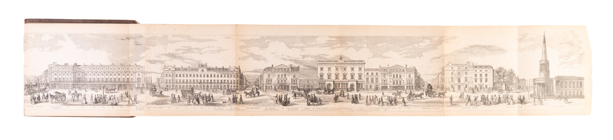 Grand Architectural Panorama Of London Regent Street to Westminster Abbey from original drawings made expressly for the work ...